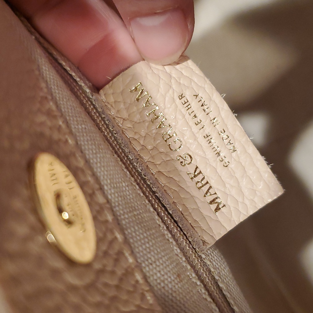 Mark & Graham Pale Blush Leather Tote - Picture 12 of 14